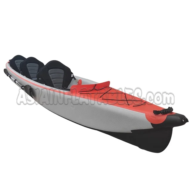 Ocean Sea Inflatable Double 2 Person Fishing Paddle Kayak Manufacturer PVC Double Layer Inflatable Kayaks - view 3