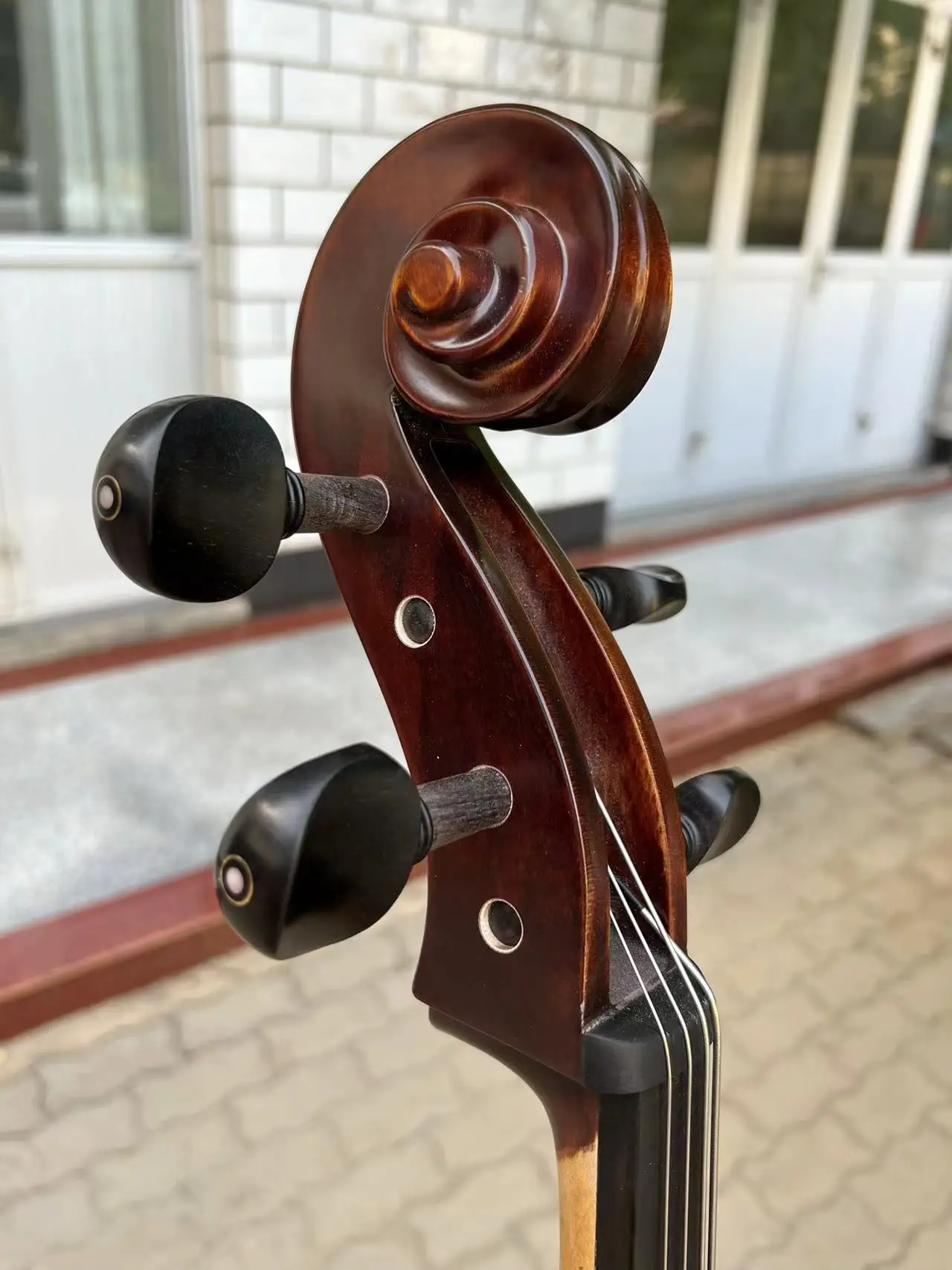 Hand Carved Left-hand song maestro Cello 4/4,Old spruce with hard case/Bow#19726