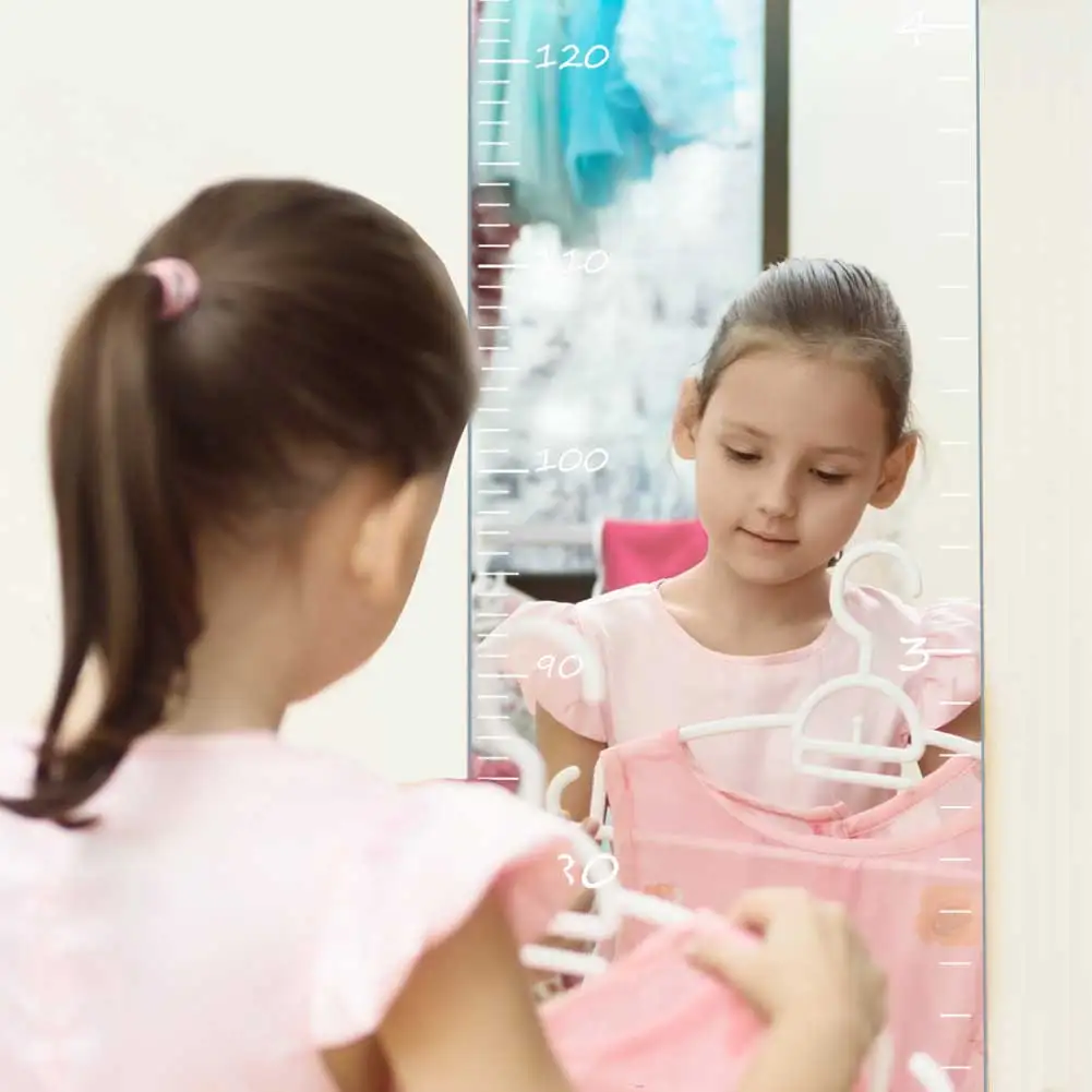 Specchio grafico di crescita per bambini Grafico da parete decorativo multifunzionale per altezza per ragazzi e ragazze
