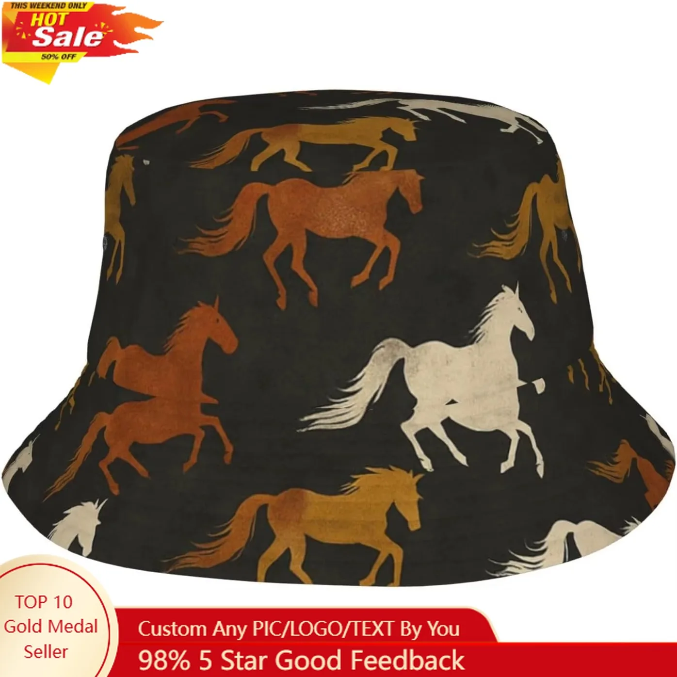 

Christmas Tree Adult Sunshade Fisherman Hat Fashion Print Bucket Hat Outdoor Beach Caps