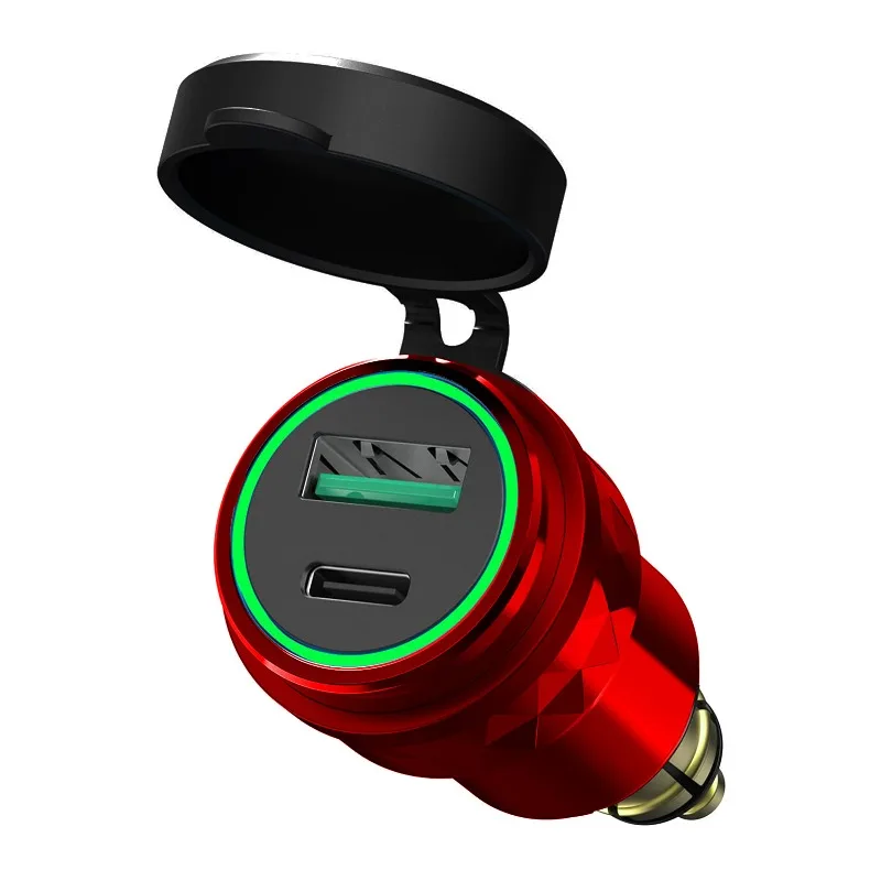 

Bespoke 2-Port Car Charger with Digital Voltmeter,Waterproof Design for Motorhome&Motorcycle Use,Custom Logo&Voltage Monitoring