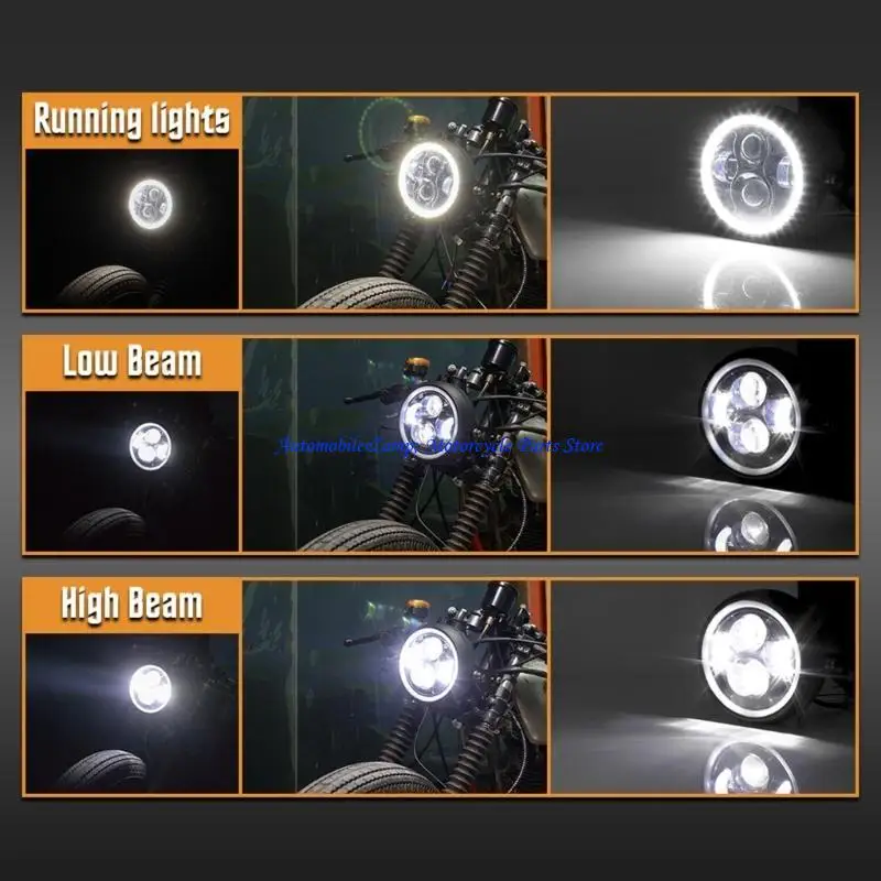 H7BD Universal Motorcycle Modification LED Headlight Driving Light 6.5inch