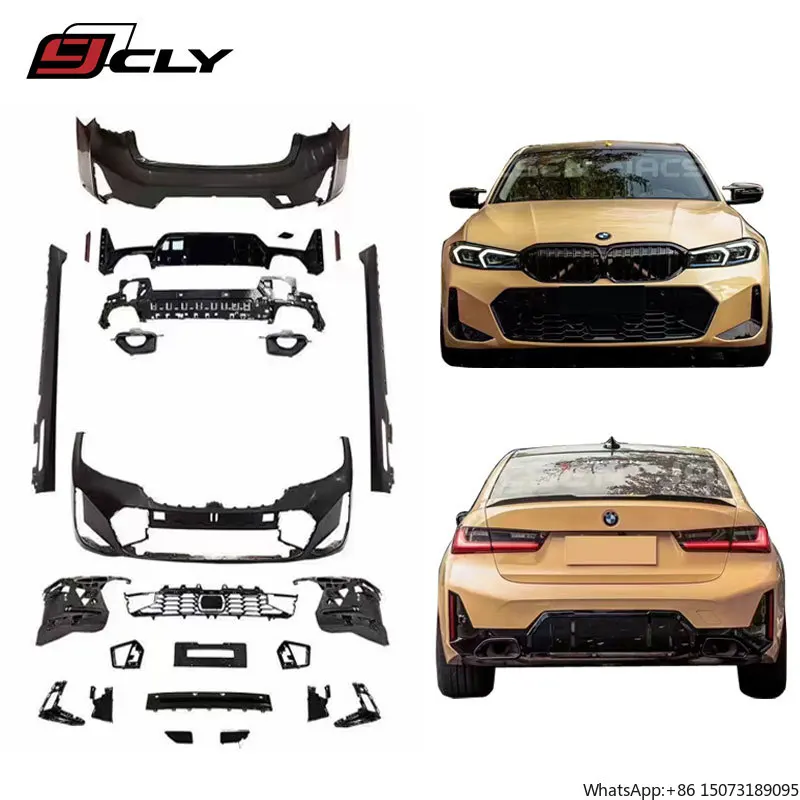 G20 LCI MT Bodykit for  3 Series G20 Upgrade MT Car Front Bumper Rear Bumper Side Skirt Diffuser Exhaust Pipe 2023-2024