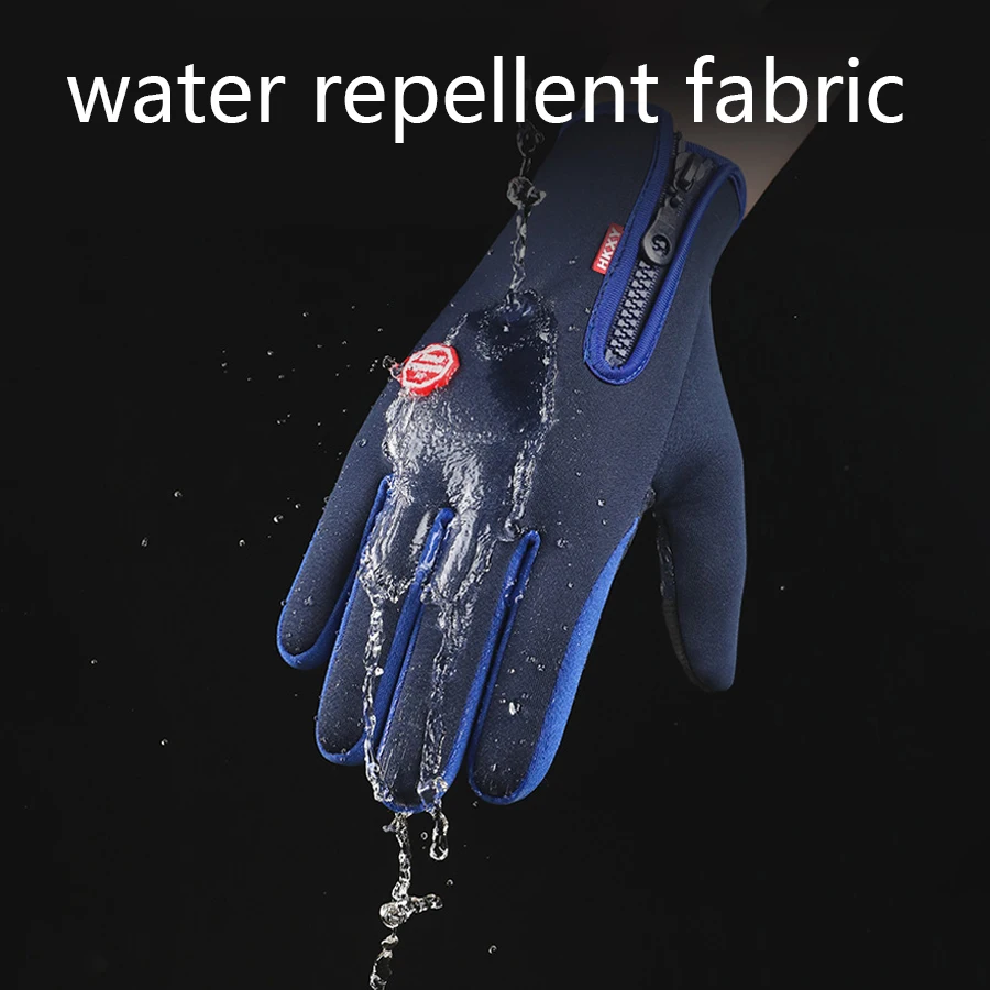 قفازات ركوب الدراجات في الهواء الطلق، والدراجات للدفء ومضادة للانزلاق في الخريف والشتاء