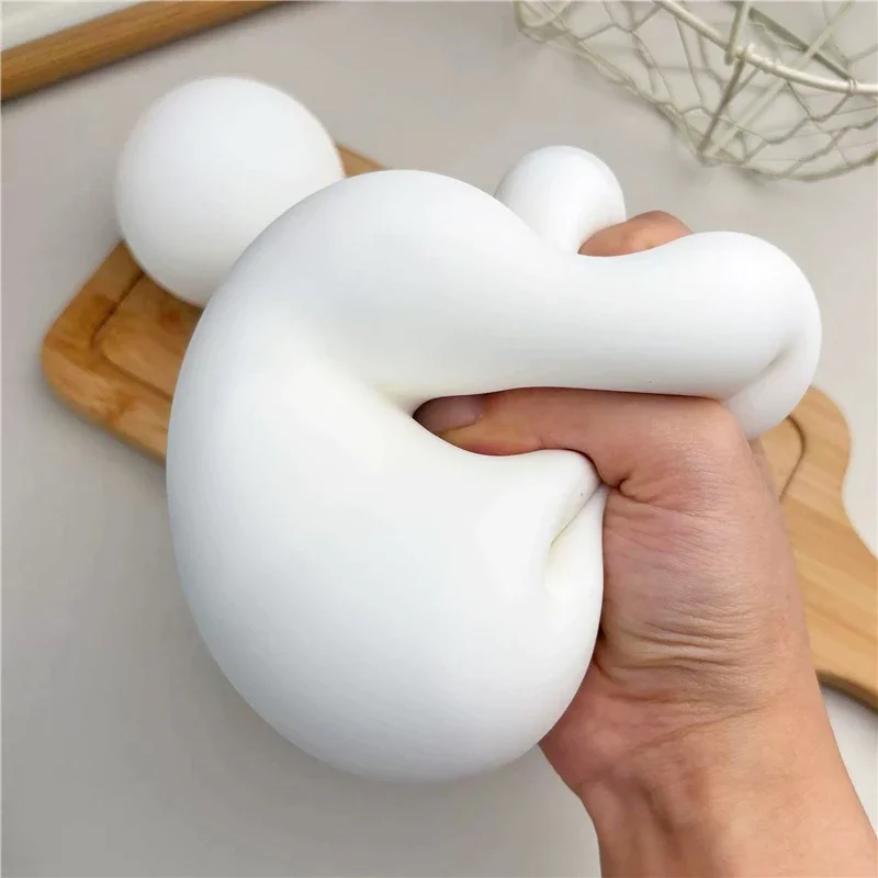 Flour Filling Simulation Mantou Mochi Stress Relief Fidget Ball Toy Knead Stretch Slow Rising Squish Anxiety Calming Squeeze Toy