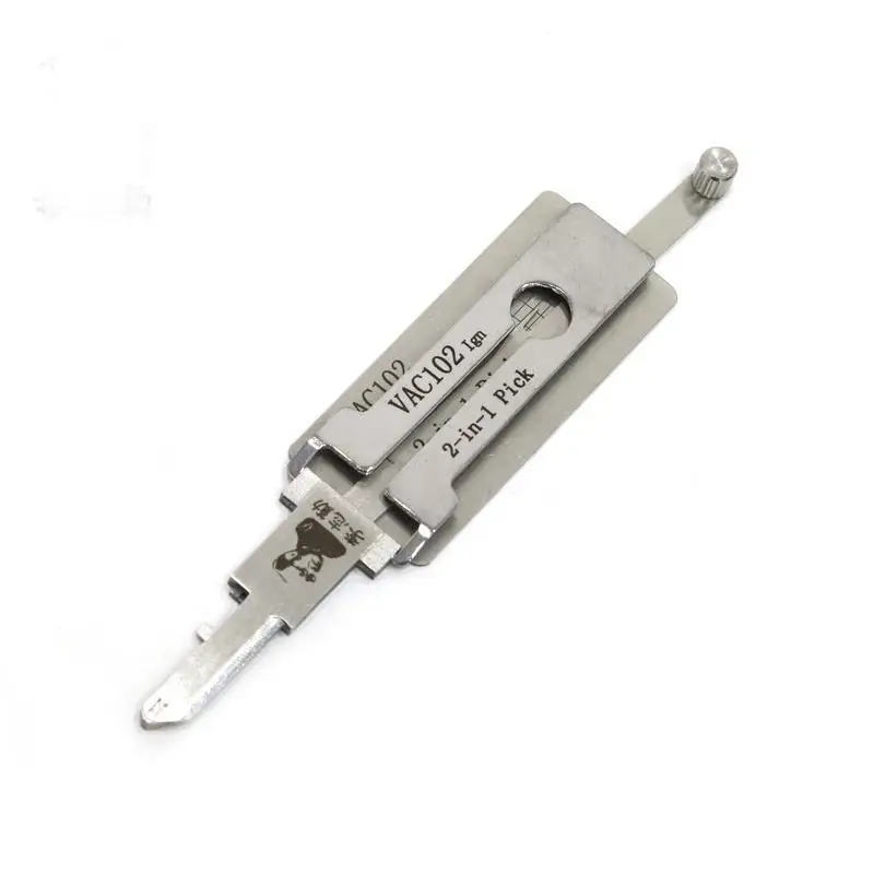 Lishi 2 in 1 VAC102 Lock Pick Decoder Ignition Car door open for Renault Model Flat milling view 3