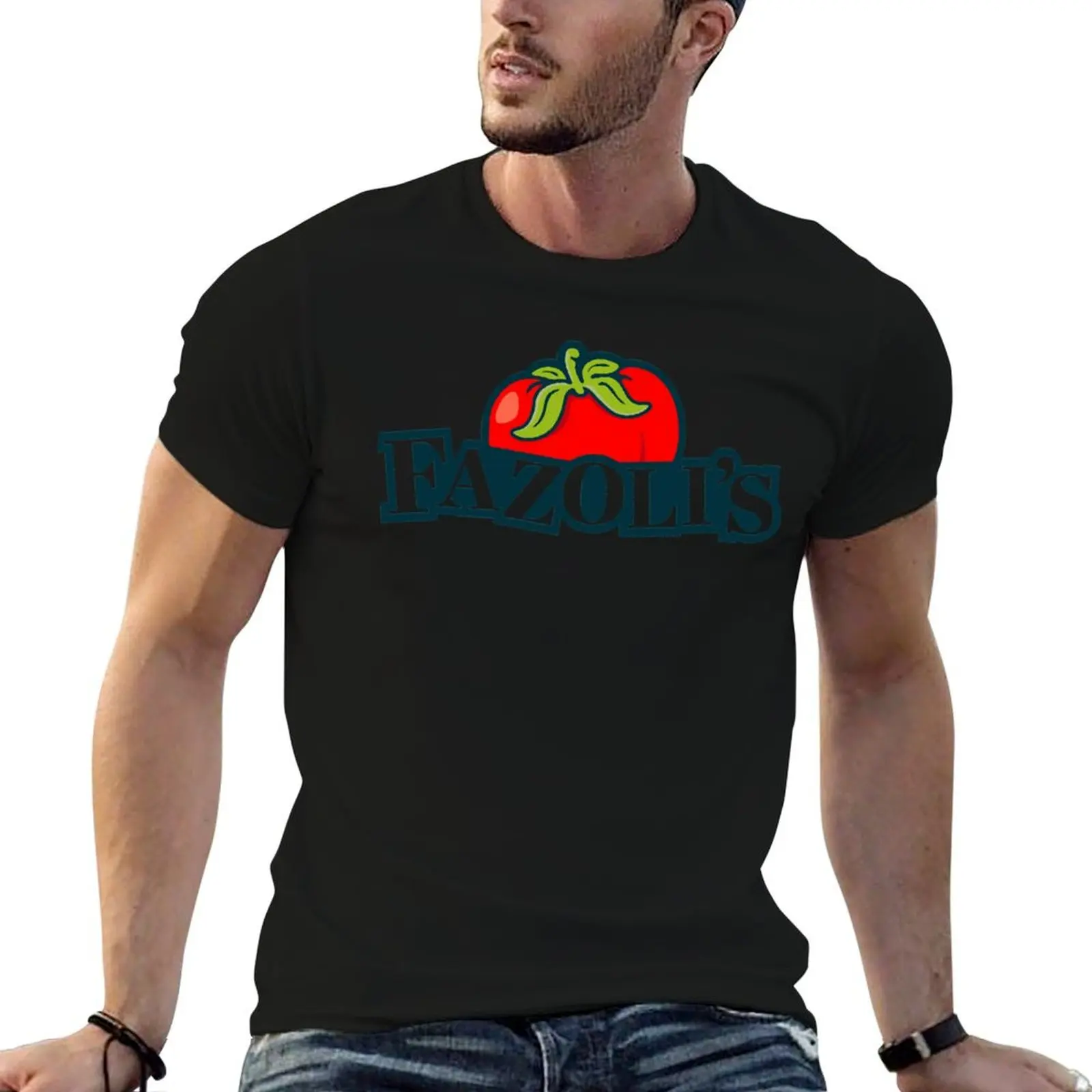 Fazoli&x27;s Resto T-Shirt Modern Print Casual T-Shirt