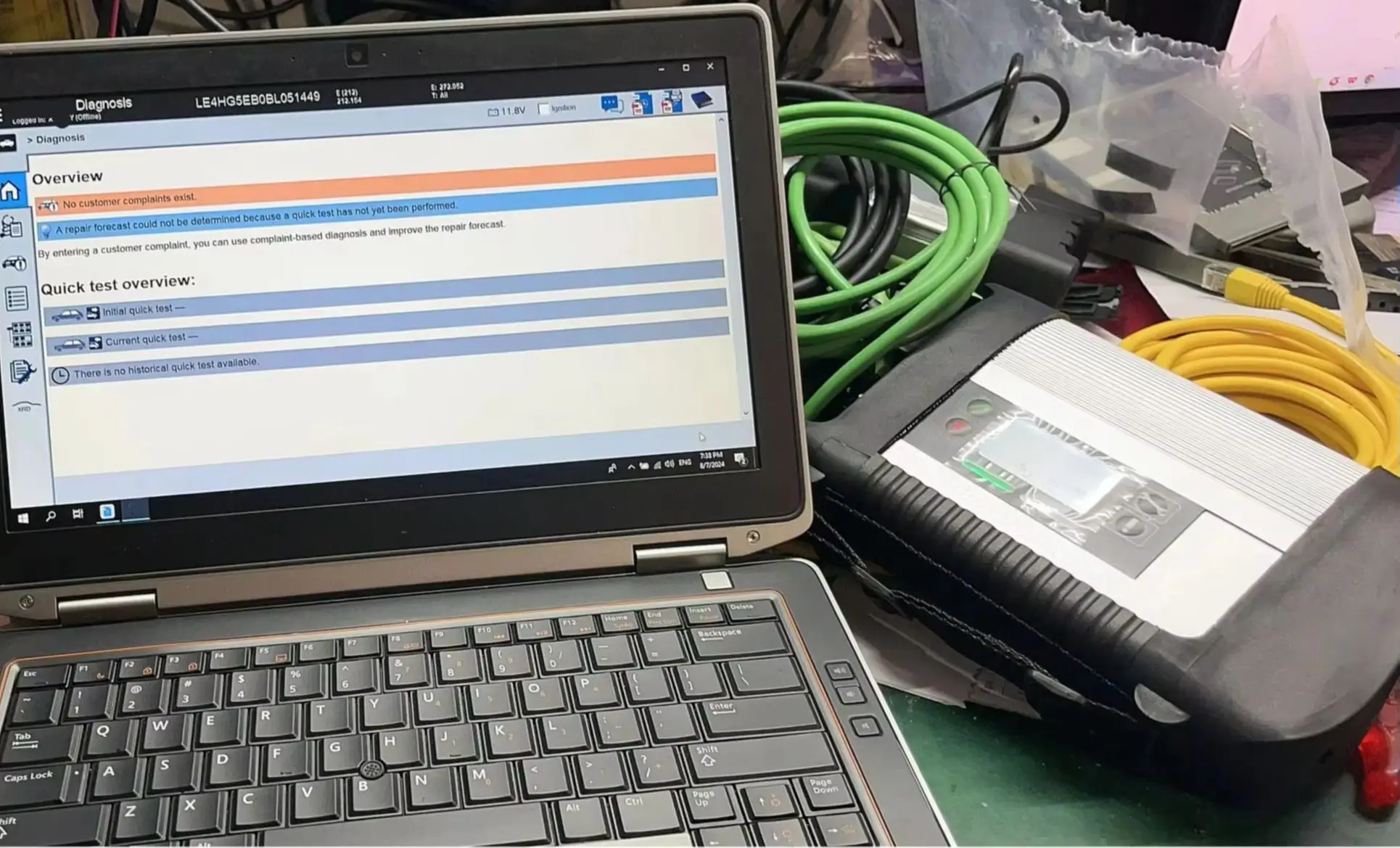 Auto Repair Diagnostic Tool MB Star C4 SD Connect Laptop E6420 I5 8G 500GB HDD with Software HHT/X/DAS/EPC/Vediamo for Mercedes