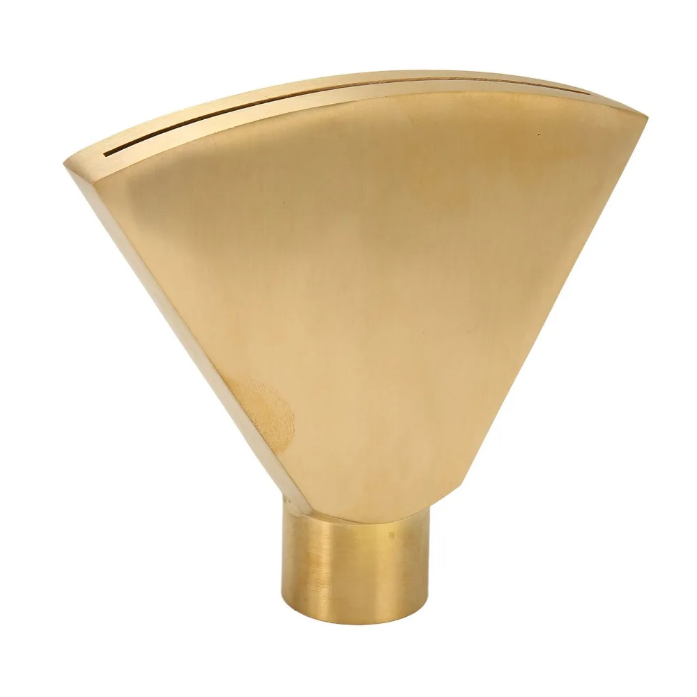 

Brass Fan Shaped Fountain Nozzle Gold Flat Heads Fountain Nozzle G1 Inch Easy Installation Flat Head Fountain Nozzle