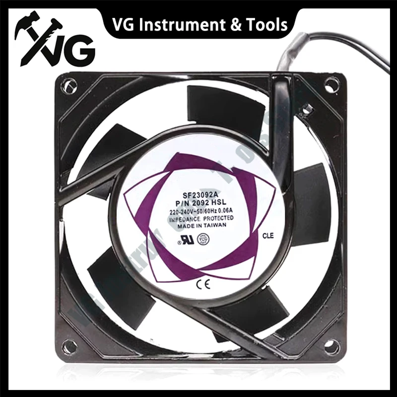New for SUNON SF23092A 2092HSL 9225 220V 2-wire cooling AC fan chassis 92mm 13W 36CFM 37Db 92x92x25mm