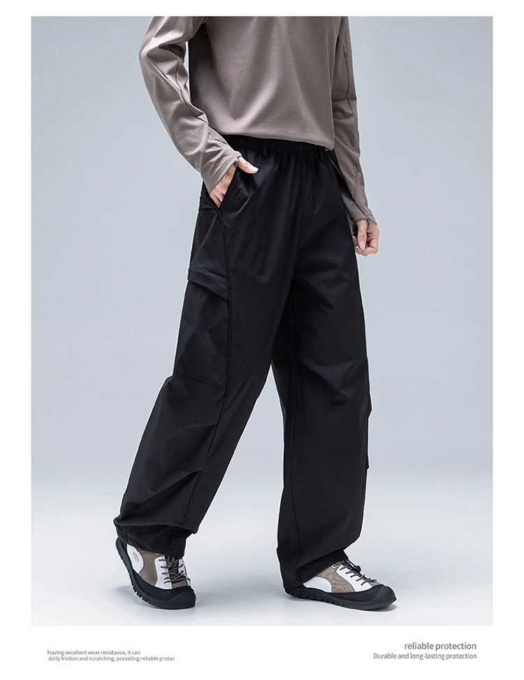 Unisex Wasserdichte & Reißfeste Wanderhose – 3D Anti-Falten, Verstellbarer Bündchen-Kordelzug für Outdoor-Trekking & Freizeitkleidung – Detail 15