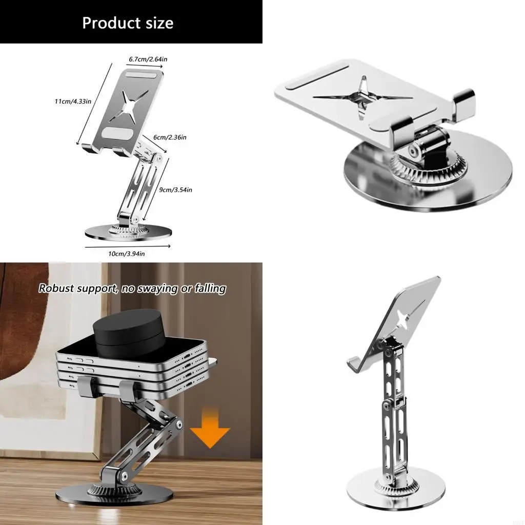 

Промышленное крепление для планшетов 896F с бесшумной системой вращения и усиленным основанием для экранов разных размеров