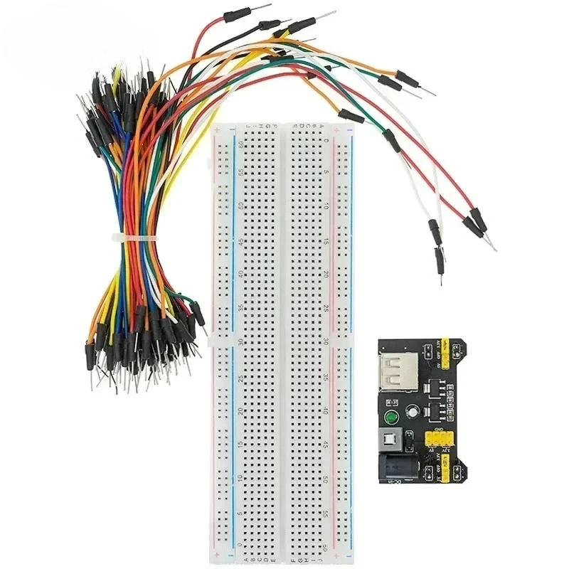 

Premium Breadboard Jumper Wire Combo Starter Kit – Breadboard DIY Learning and Development Project Kit for Arduino
