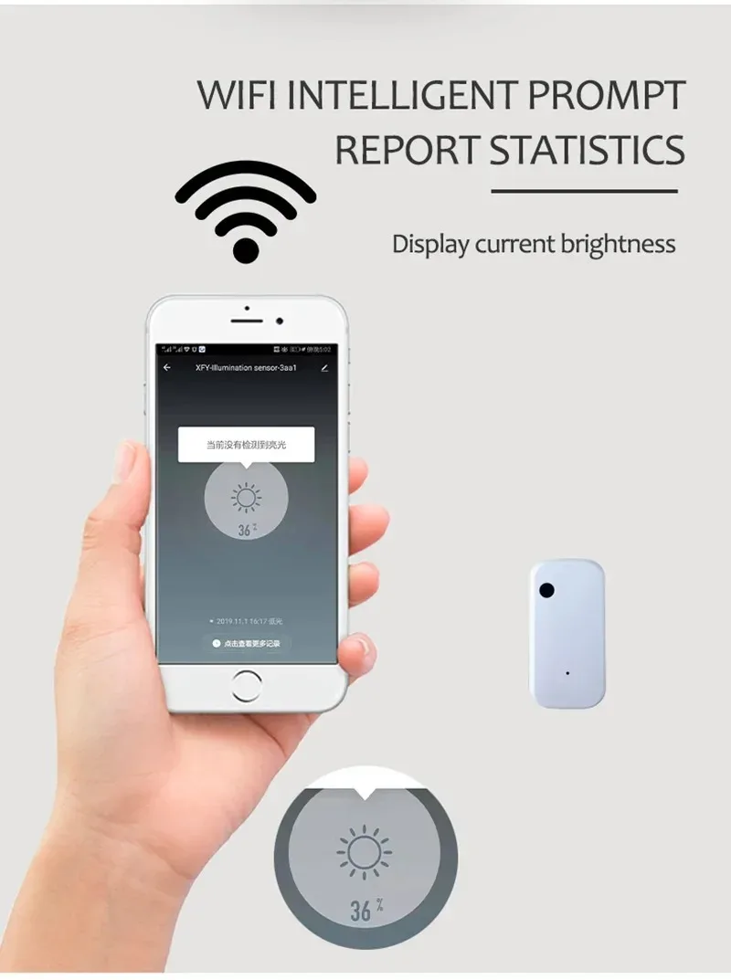 Tuya Zigbee Wifi Smart Light Brightness Sensor Illumination Detector Intelligent Linkage Alexa Google Home Voice Control