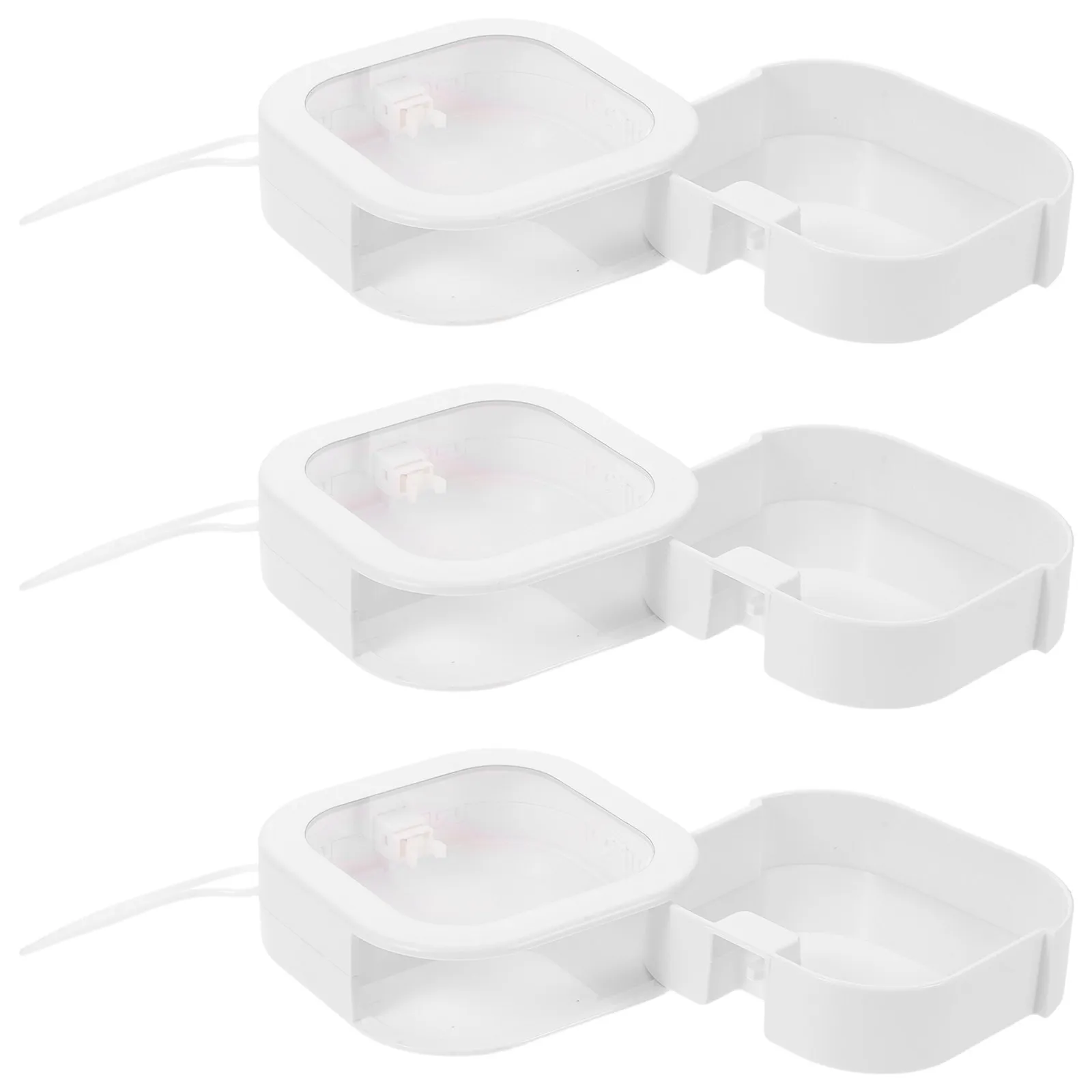 

3pcs Storage Box Portable Stackable Organizer Plastic Makeup Jewelry Holder Travel Bobby Pin Hair Tie Case Desktop