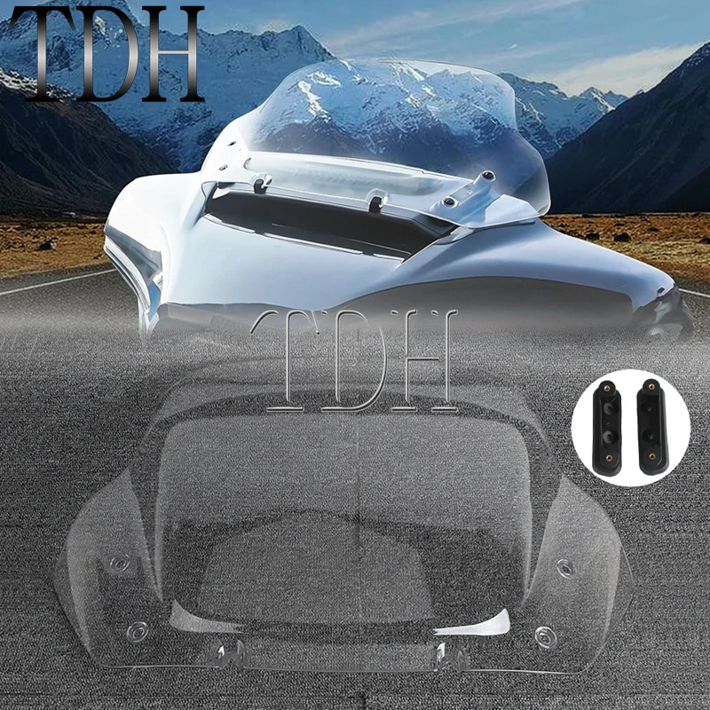 

10" Windshield For Harley Street Glide CVO 2023 2024 FLHXSE CVO™ Street Glide® 121 Wind Shield Windscreen Wind Deflectors Screen