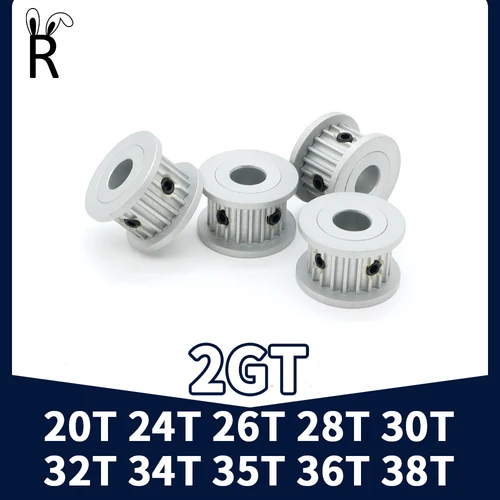 Polea de distribución 2GT 2M 20T 24T 25T 26T 28T 30T 32T 34T 35T 36T 38T 20 dientes 24 dientes 26 dientes 28 dientes 30 dientes 32 dientes 36 dientes 38 dientes