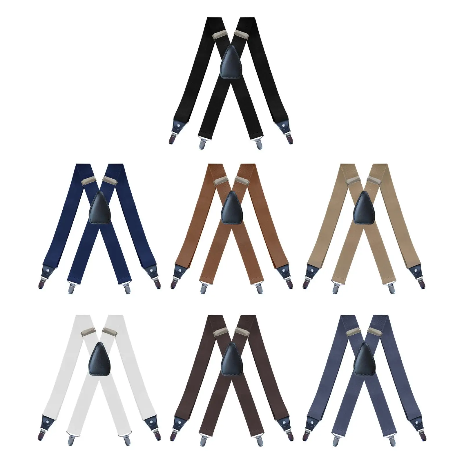 Sturdy Men's Suspenders with Secure Fasteners for Work and Everyday Use