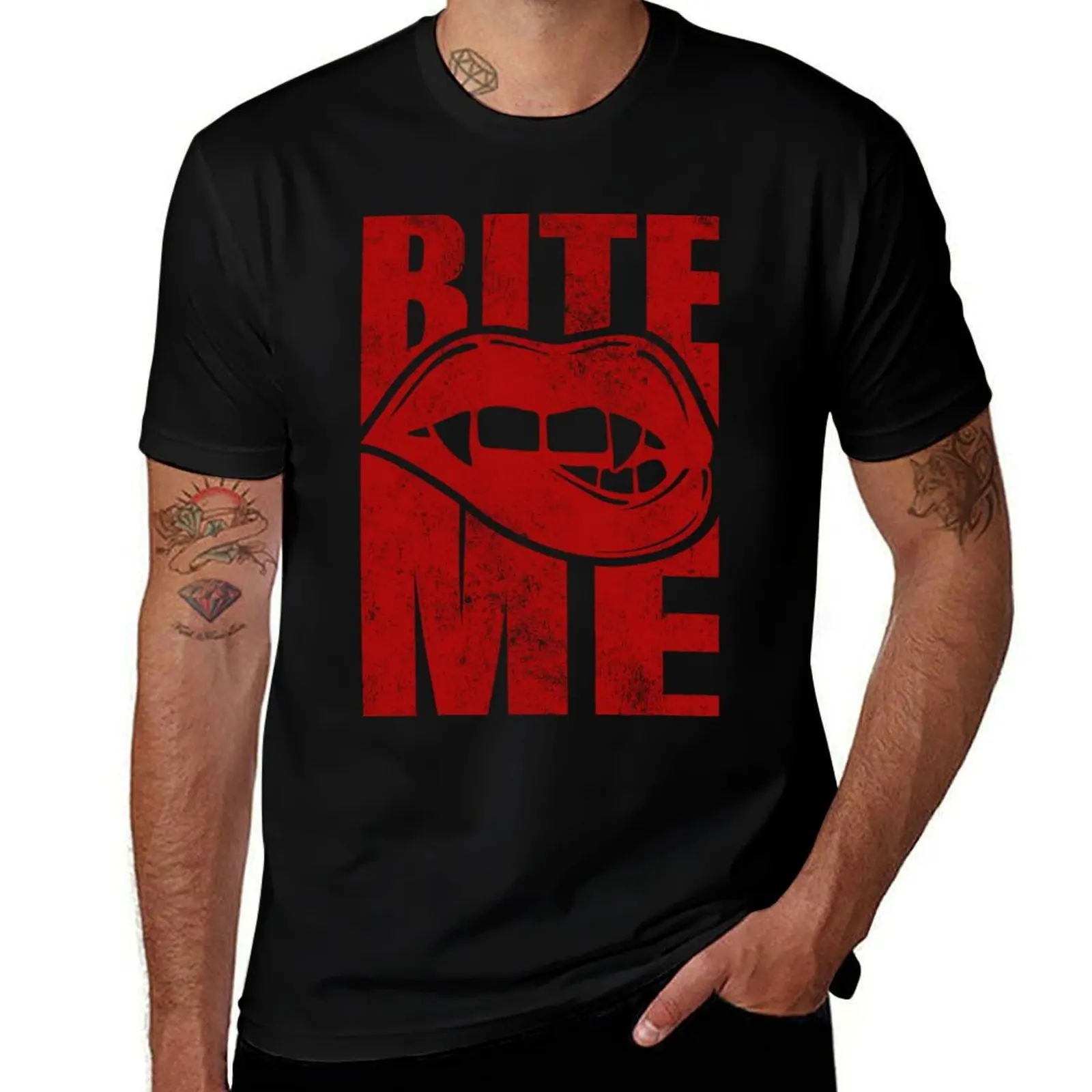 

Bite Me T-Shirt oversized kawaii clothes clothes big and tall t shirts for men