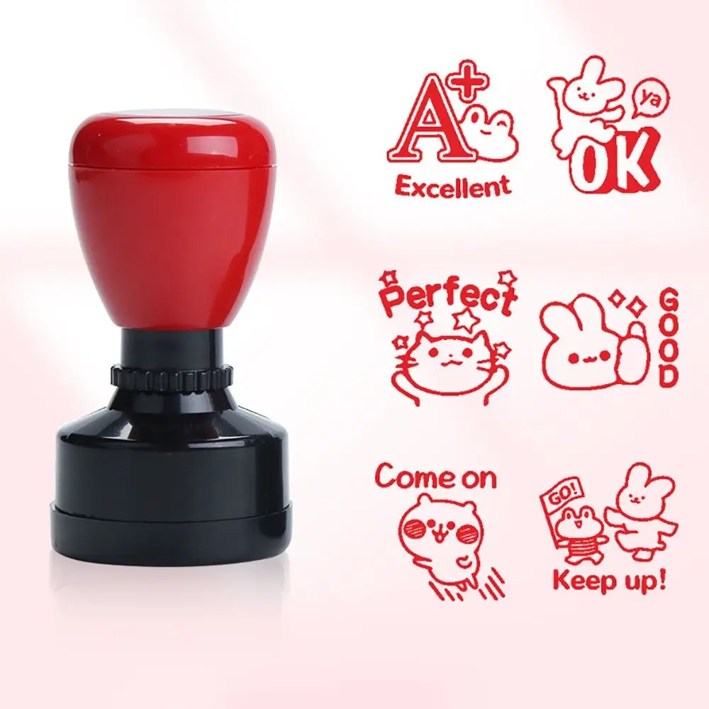 

Portable Praises Emoticons Teacher Encourage Stamp Scrapbooking Seal DIY Comments Seal Teacher Supplies Emoticons Seal