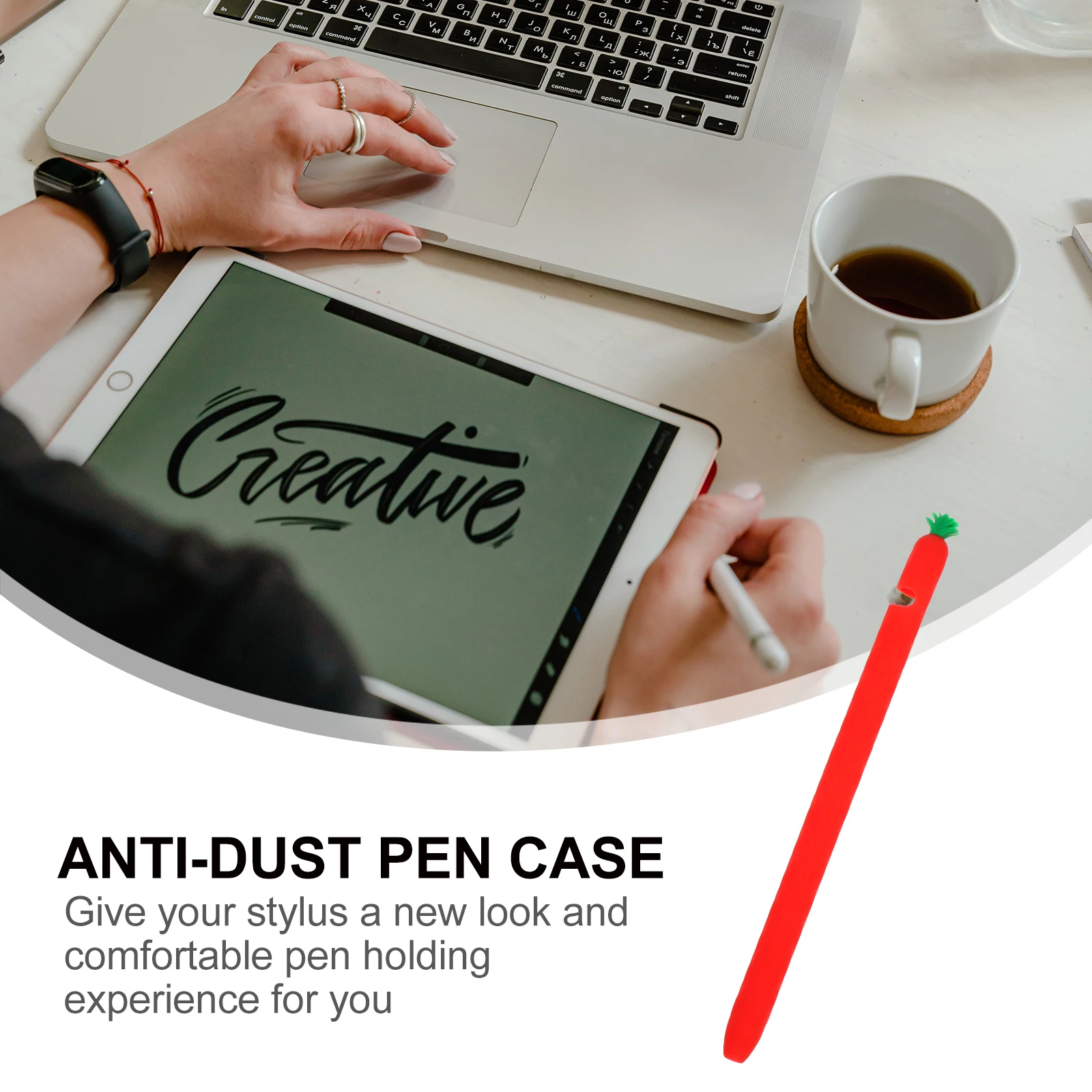 

Protective Pen Case Anti Dust Practical Cover Smooth Nonslip Falling Resistant Stylus Compatible Pencil Durable Use