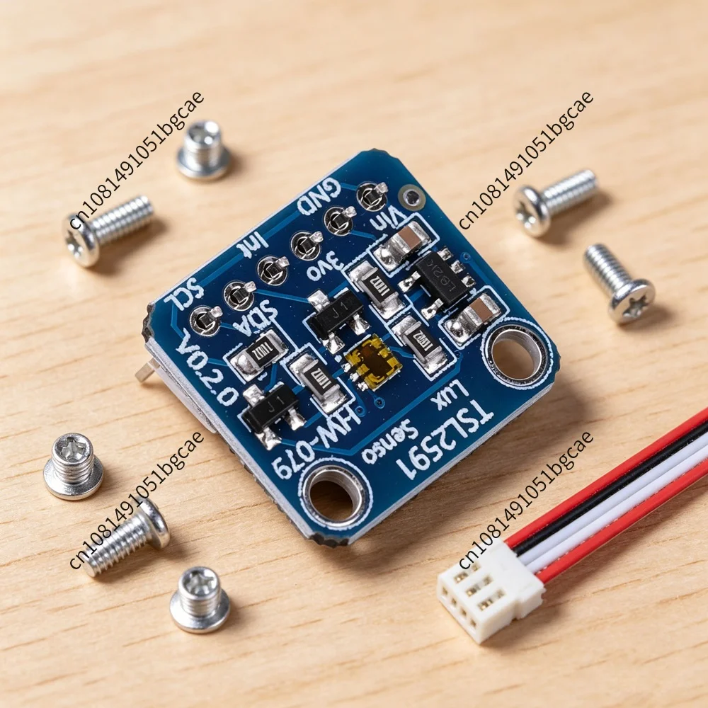 TSL2591 High Dynamic Range Digital Light Sensor with Infrared and Full Spectrum High Range Optical Sensor for QWIIC & Arduino