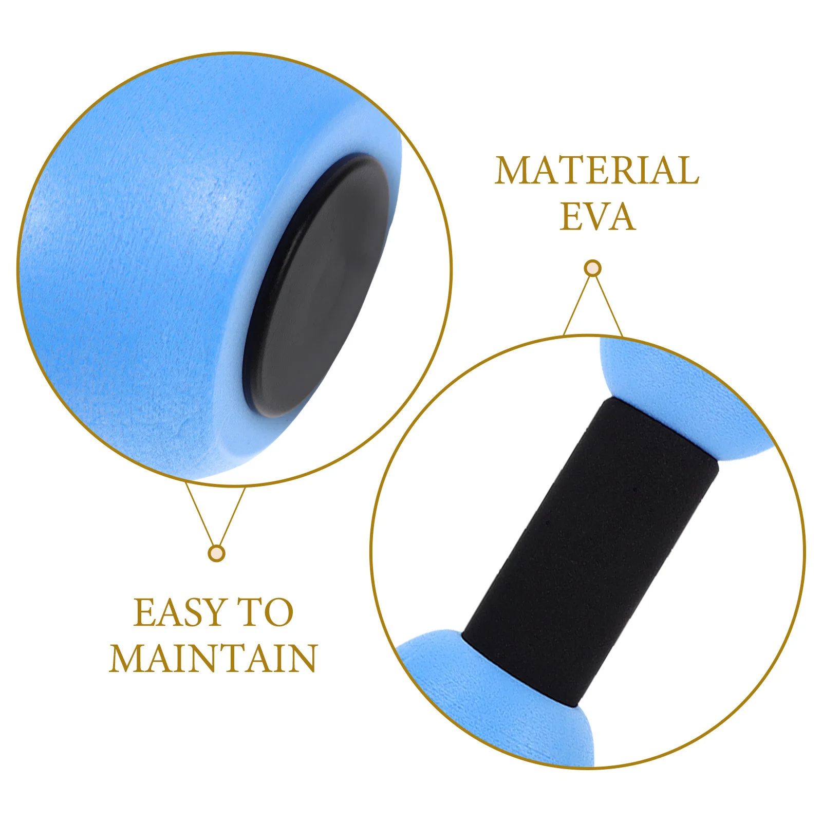 

2Pcs Aquatic Dumbbells for Water Aerobics Low Impact Workout Equipment to Improve Flexibility Muscle Coordination in Pool