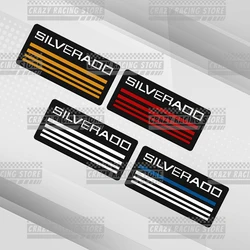 Insignias de coche para Chevrolet SILVERADO, emblema de maletero, pegatinas 3D de Metal, calcomanías para el cuerpo, decoración de estilo