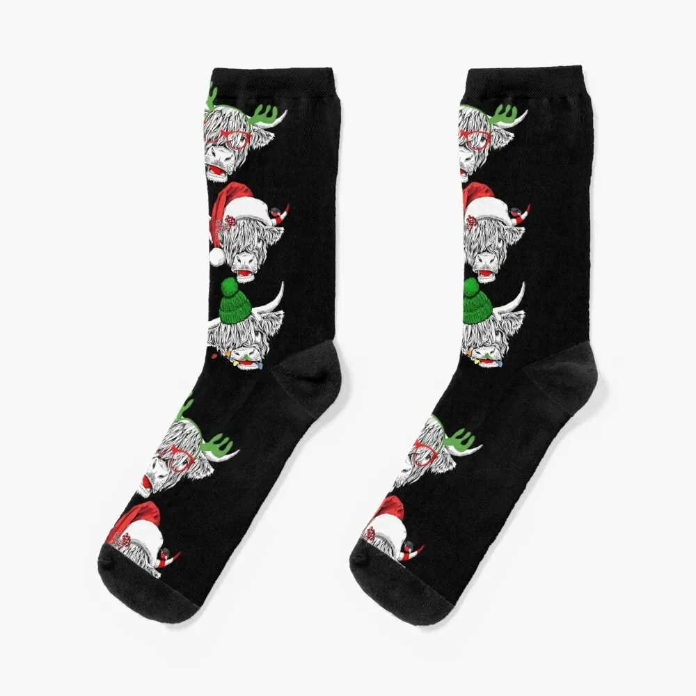 

hohoho shaggy funny cow-Christmas Socks Men's anti-slip Men's Socks Luxury Women's