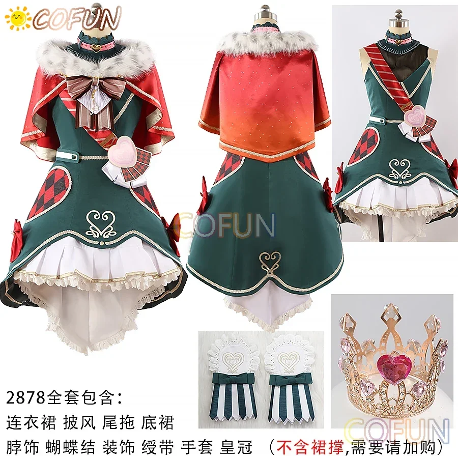 COFUN [Customized] Project Sekai Kusanagi Nene Cosplay Costume WxS Crown of Suit Carnival Halloween Christma Party Women