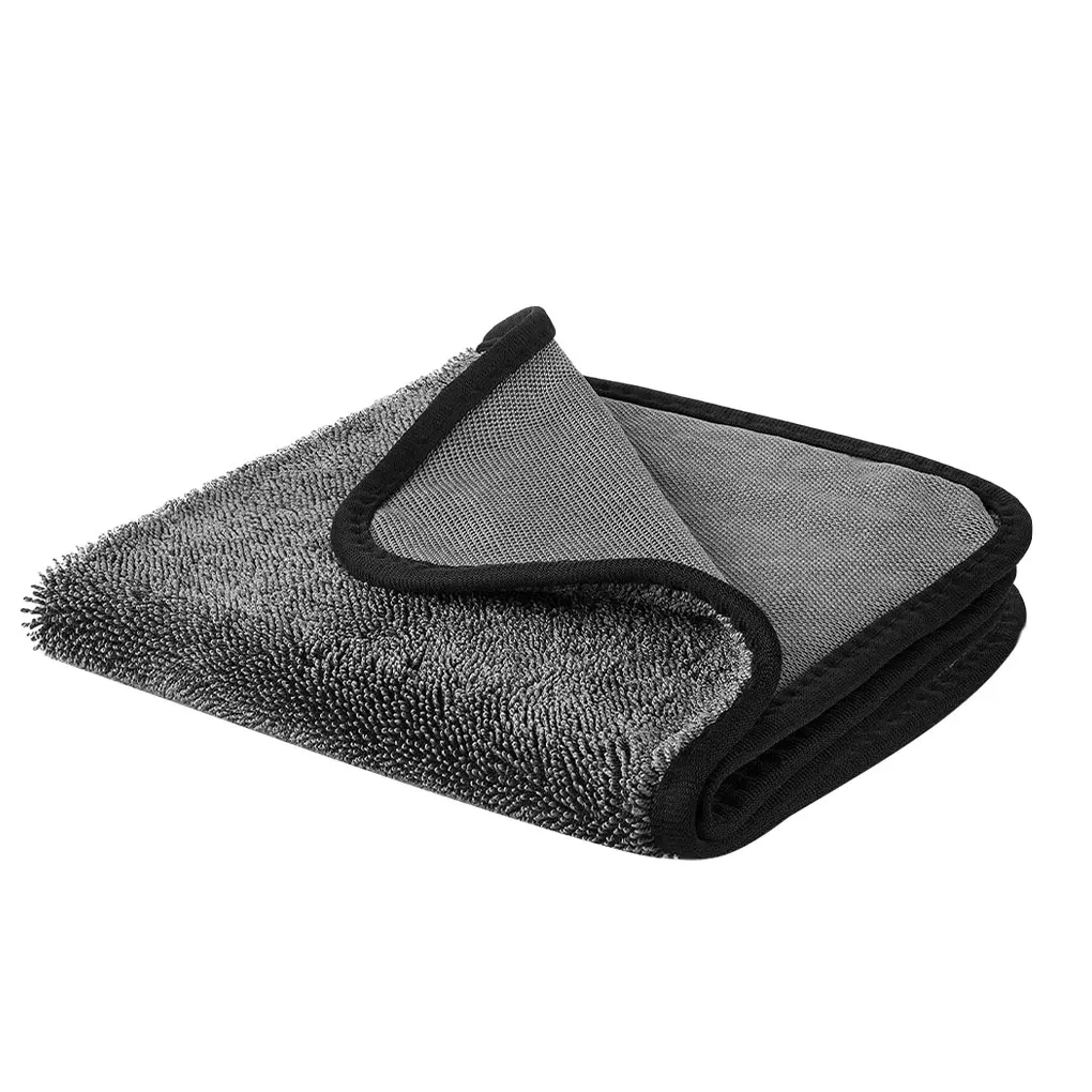 

Dark Grey Reusable Car Cleaning Towel Powerful Absorbent Microfibre Cloths Quick Dry Cleaning Cloths