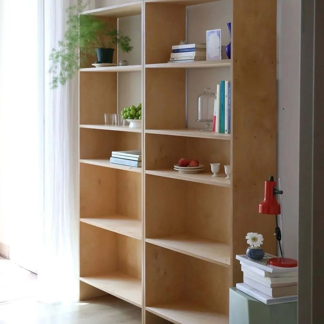 Ocean board bookcase bookshelf birch floor simple and simple shelf student storage living room home locker