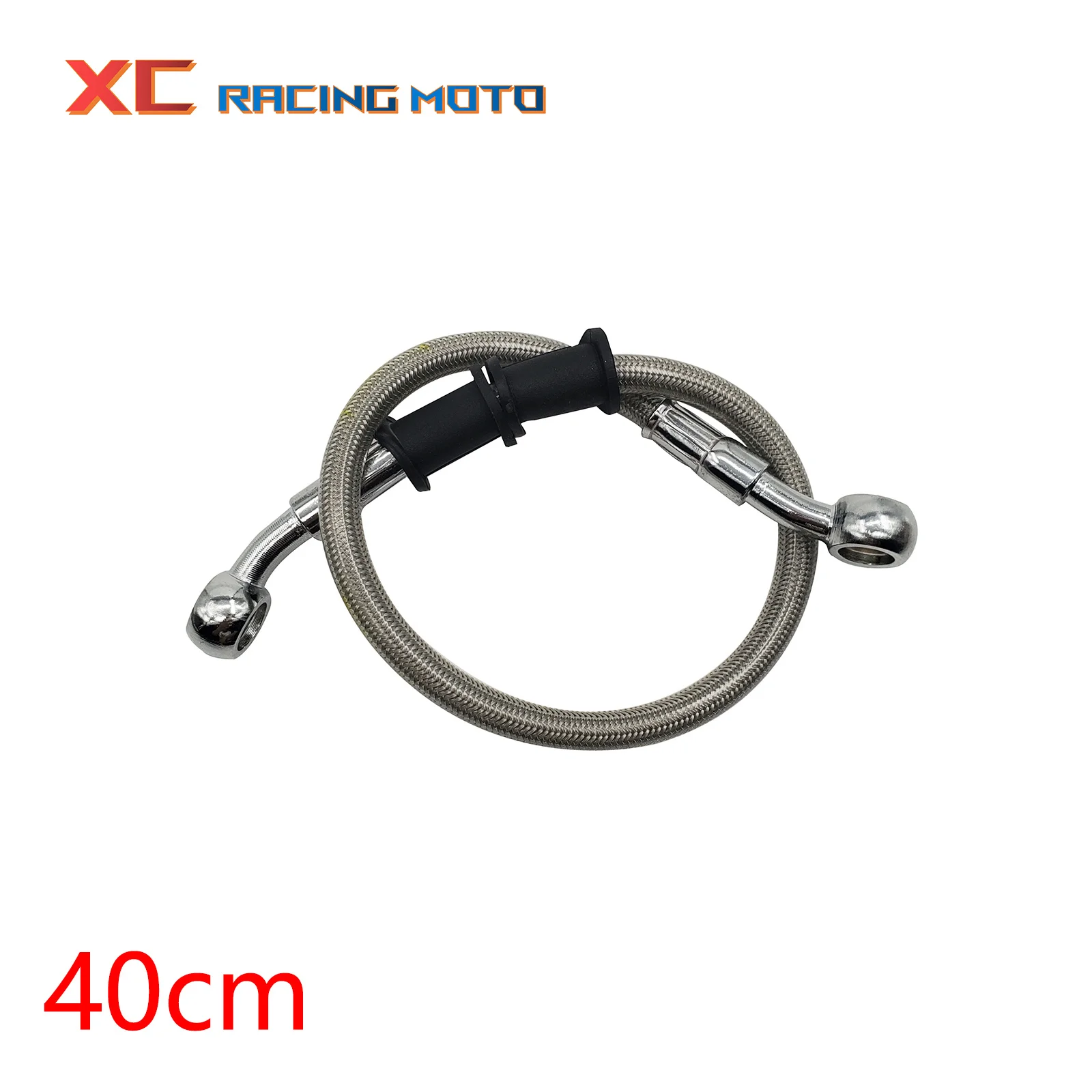 10mm 28 Degree Motorcycle Dirt Bike Braided Line Steel Brake Hose Cable Banjo Pipe 40mm-1400mm For Motorcycle Scooter Universal