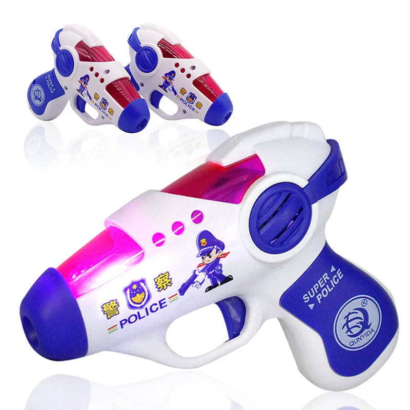 Pistola pequeña de simulación para bebé, juguete eléctrico y ligero con sonido, educativo, regalo de cumpleaños interactivo para padres e hijos