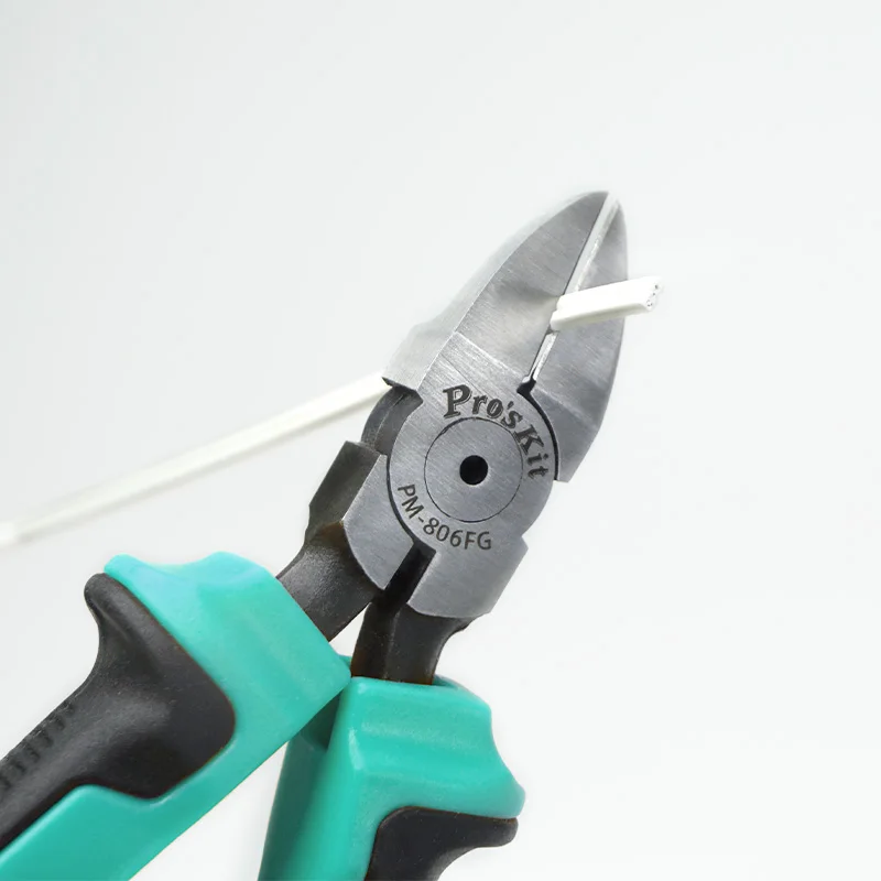 Pro'sKit PM-806Fg Multifunctional Diagonal Nose Pliers Precision Gundam Model Water Cutting Pliers with Soft Grip Plastic Handle