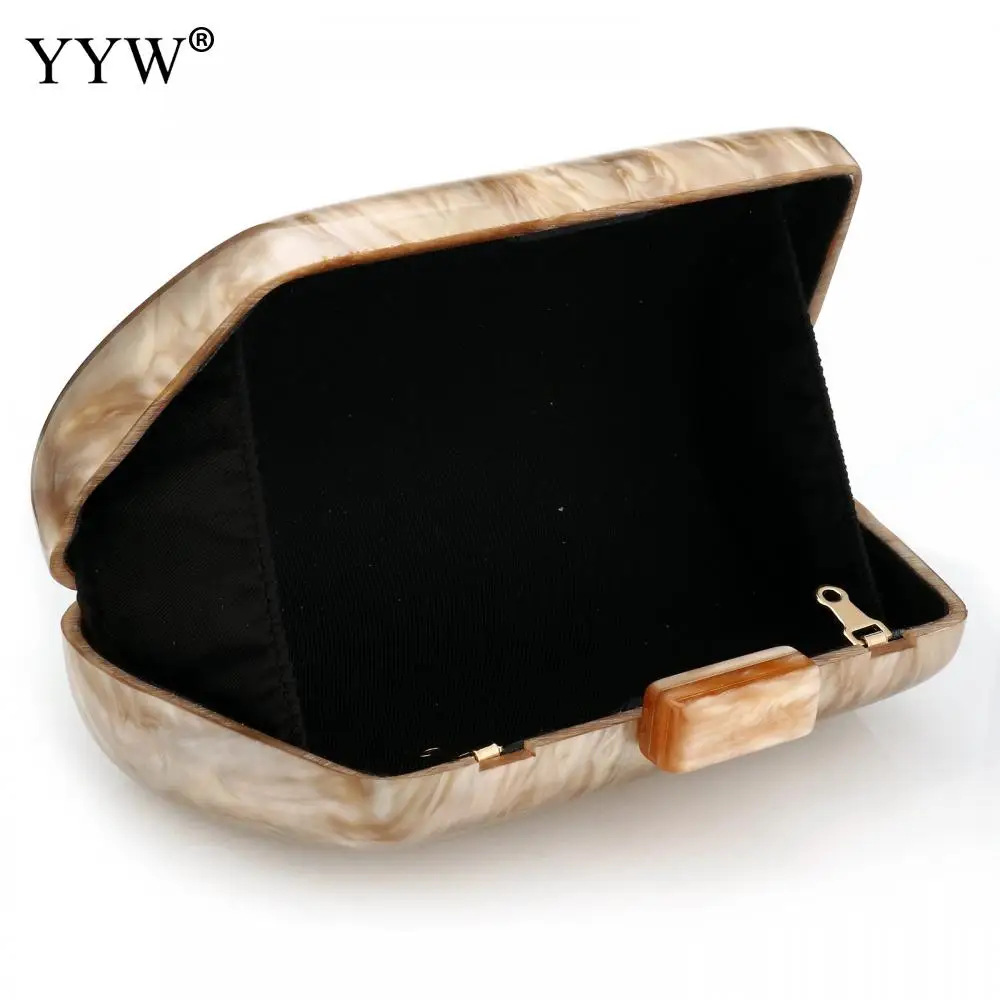 Acrylic Bags Cute Clutches Coffee Handbag Evening Clutch Bag Wedding Party Purses Personality Women Handbags Chain Shoulder Bags