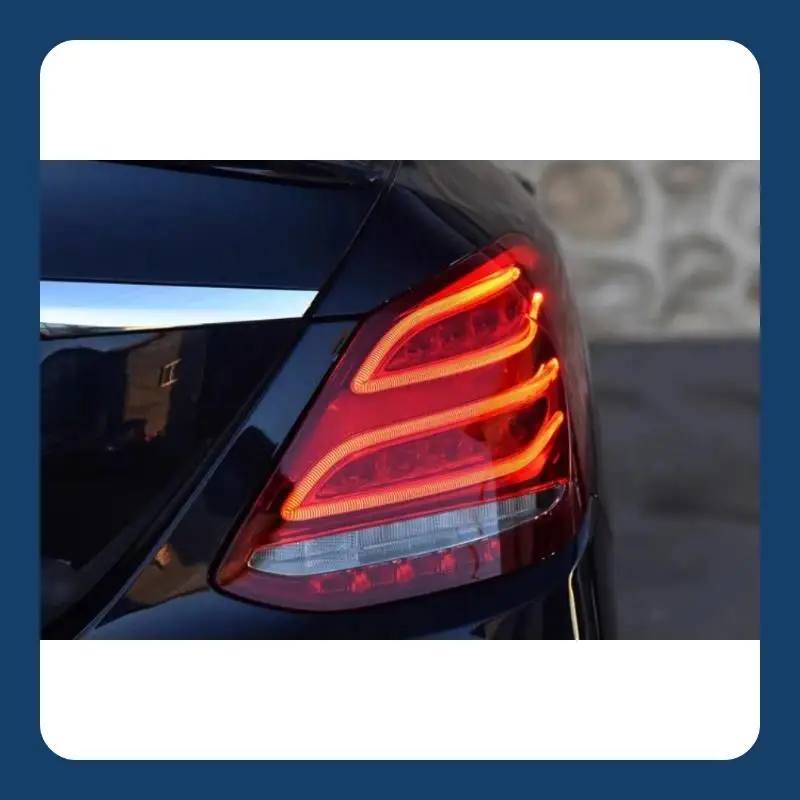

Замена заднего фонаря в сборе, автомобильные аксессуары, пригодные для Mercedes-Benz C200, задний указатель поворота заднего хода, стоп-сигнал