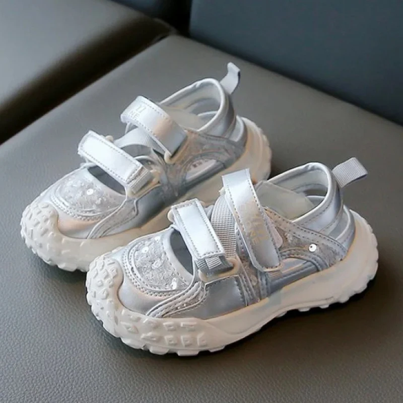 

Summer Sport Sandals For Children Hollow Out Breathable Teenager Kid's Sneakers Anti-slippery Trend Fashion Girl's Running Shoes
