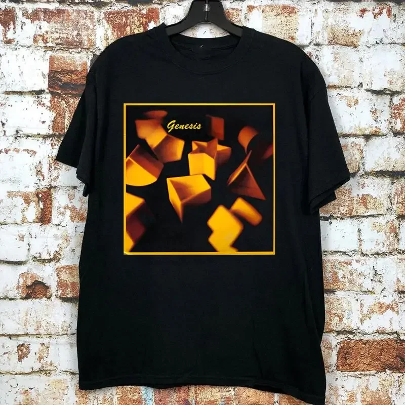 Genesis Band 1983 Self Titled Black Cotton T Shirt Full Size S 5XL