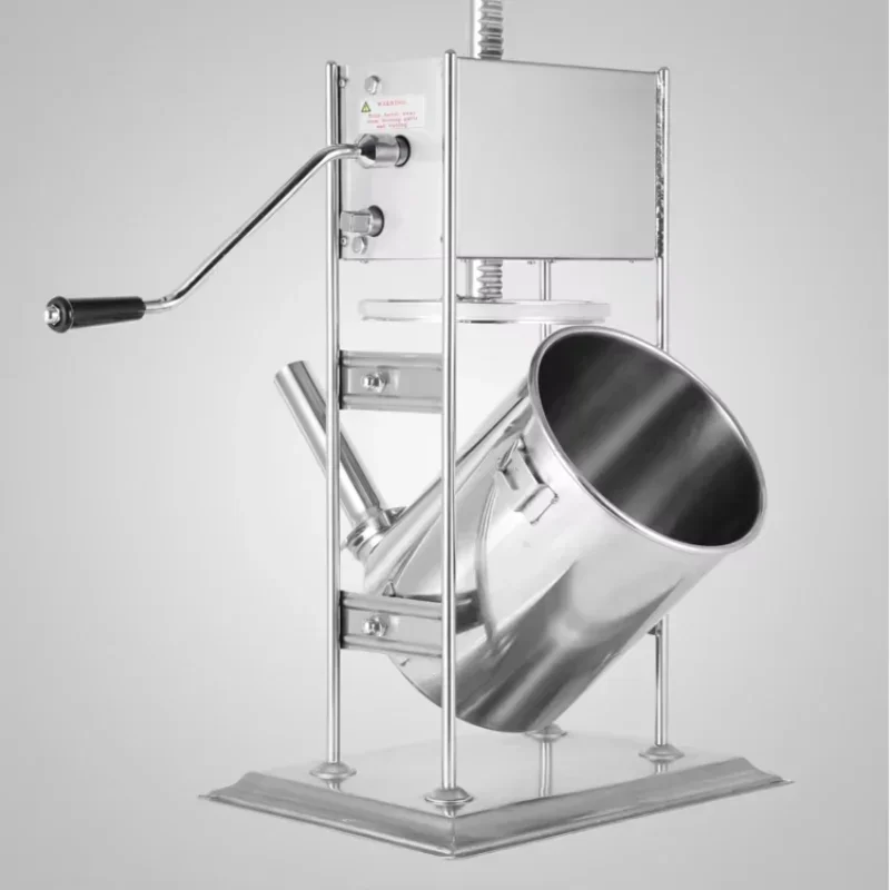 10L vertical stainless steel commercial multifunctional sausage filling machine, hand cranked sausage filling machine