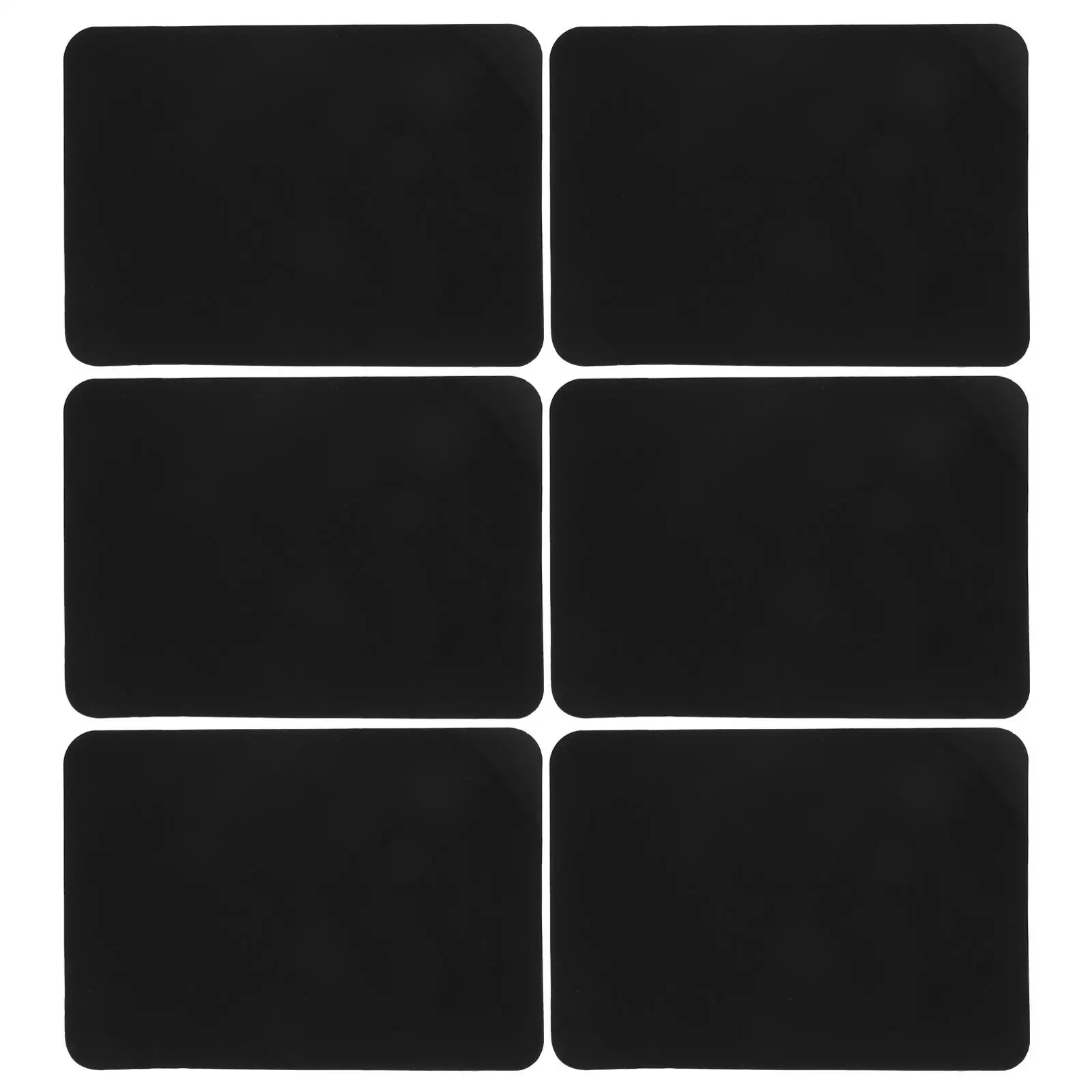 6 Pcs Black PVC Rewritable Price Boards Erasable Supermarket Tags Shop Display Labels Whiteboard Accessories Price Board