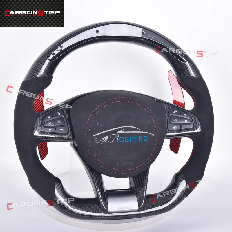 

Fit For Audi A3 B9 A4 B9 A6 C7 A2 Q3 Q2 S3 8V S2 Rs3 Rs7 TT 8J MK3 R8 SQ5 Upgrade Forged Carbon Fiber Led Cars Steering Wheel