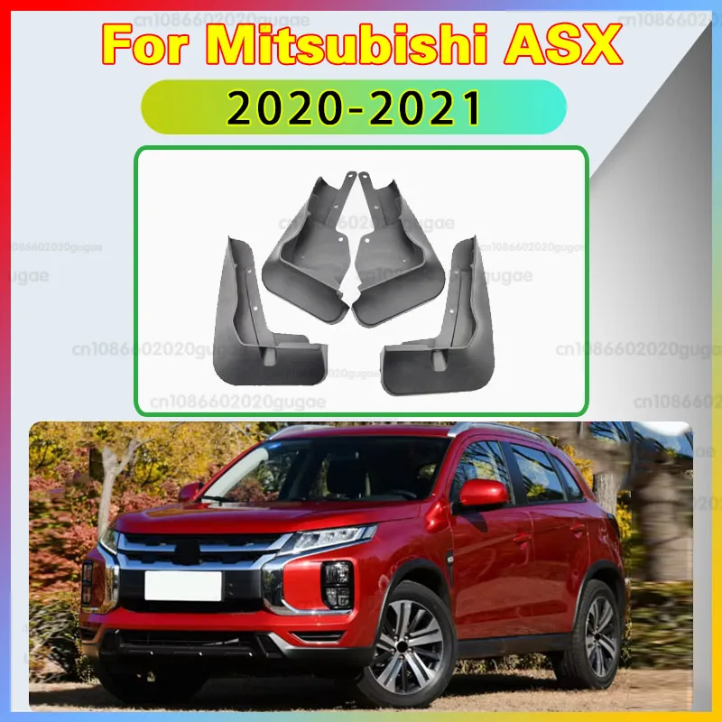 For Mitsubishi ASX 2020 2021 1Set 4 Pcs Car Accessories Mudguards Car Parts Car Splash Guards Mud Flaps Fender