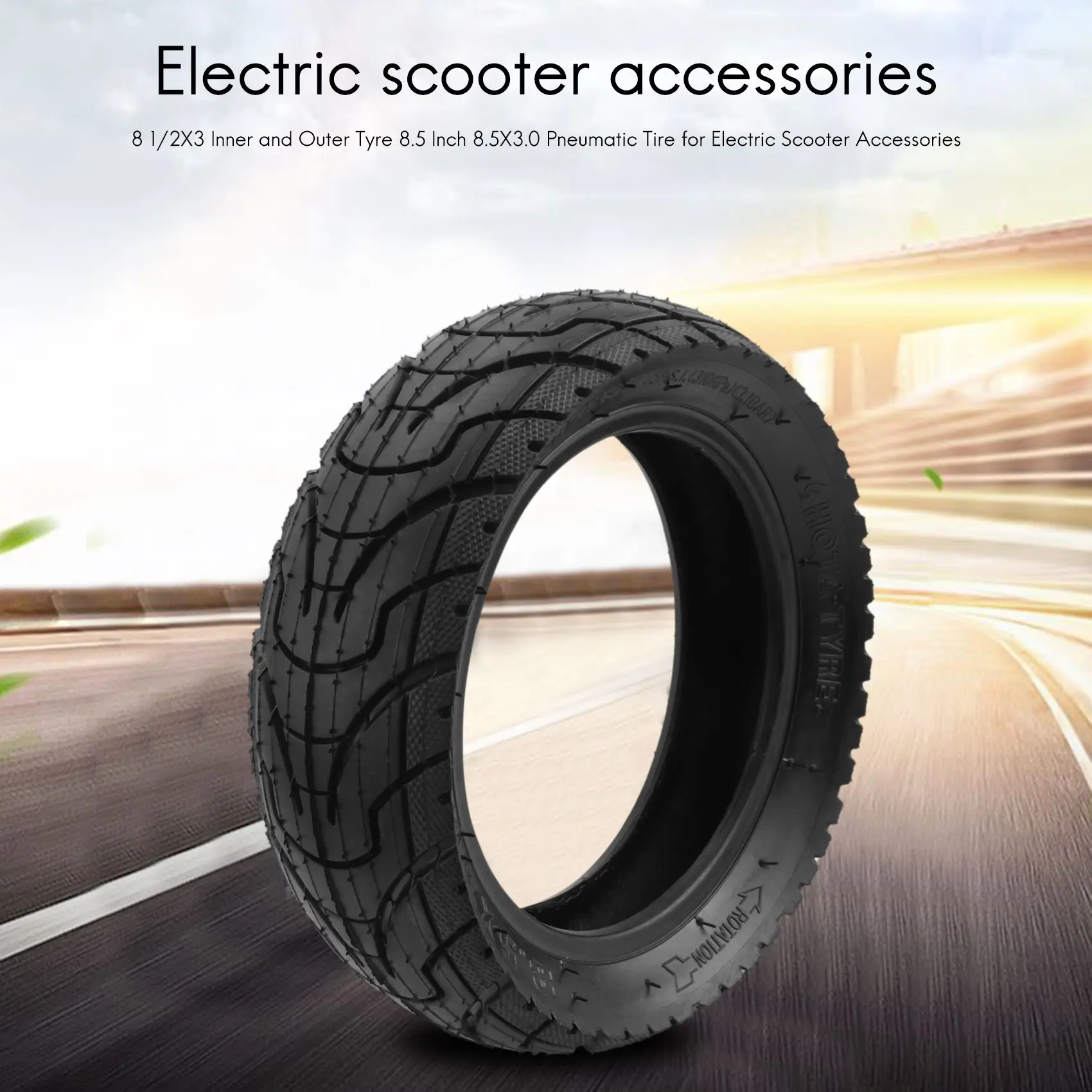 

8 1/2X3 Inner And Outer Tyre 8.5 Inch 8.5X3.0 Pneumatic Tire For Electric Scooter Accessories-ABQA