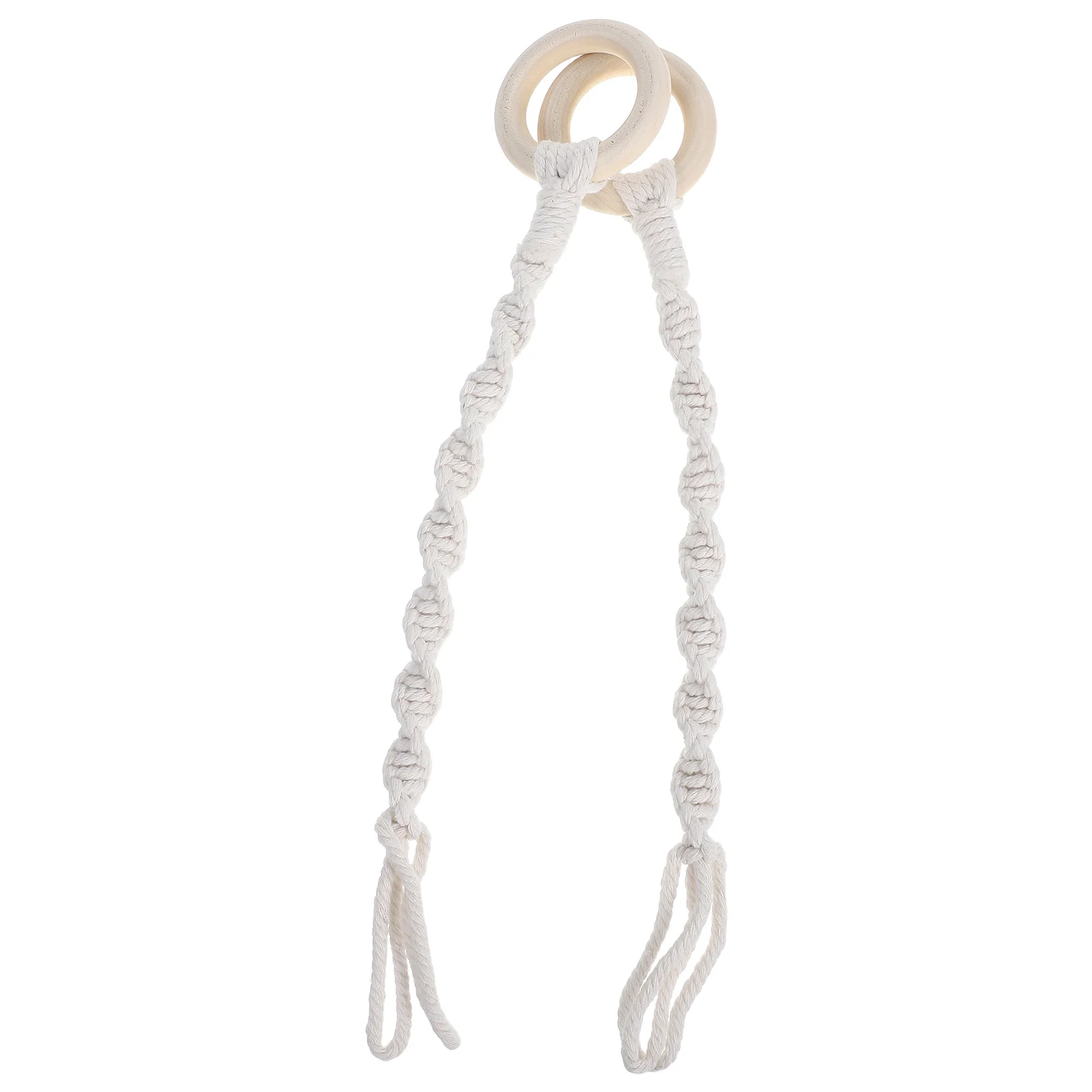 

2Pcs Cotton Rope Plant Hanger Extender Handmade Macrame Boho Style Woven Hanging Pot Holder for Indoor Outdoor