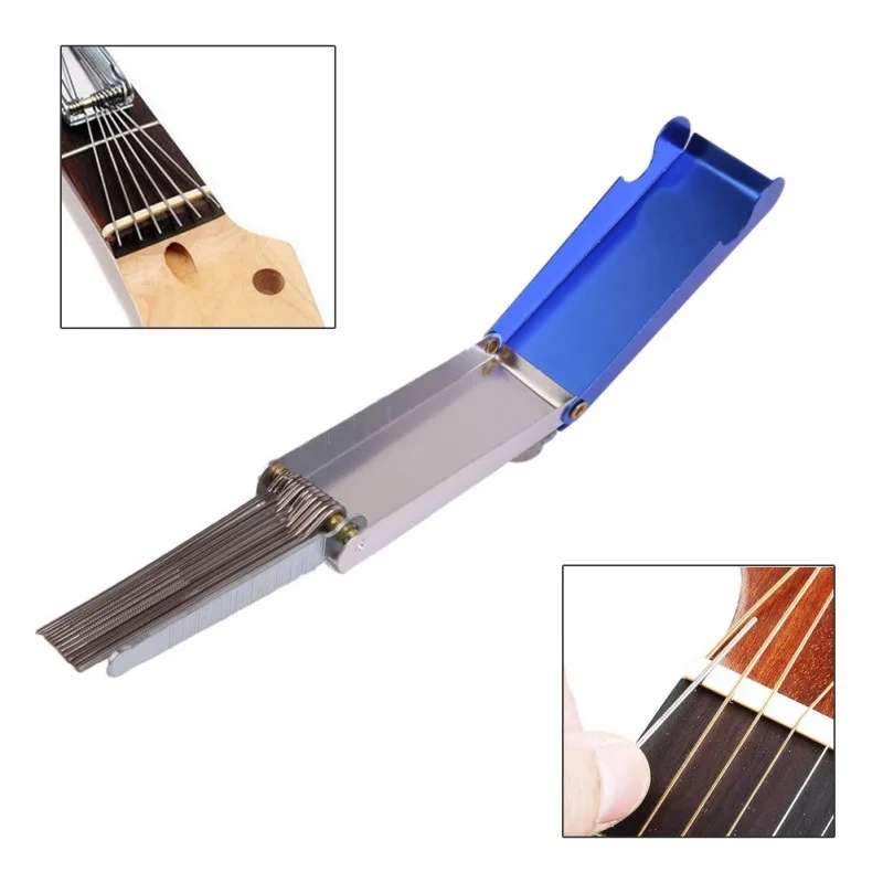 

Guitar Nut Slotting File Saw Rods Slot Filing Set Portable DIY Guitar Repair Tools Steel Luthier Replacement Guitar Accessories