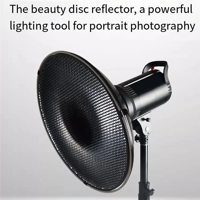 A92Z For Studio Portrait Photography Beauty Dish Reflector With 30Cm Honeycomb Grid Enhanced Lighting Control