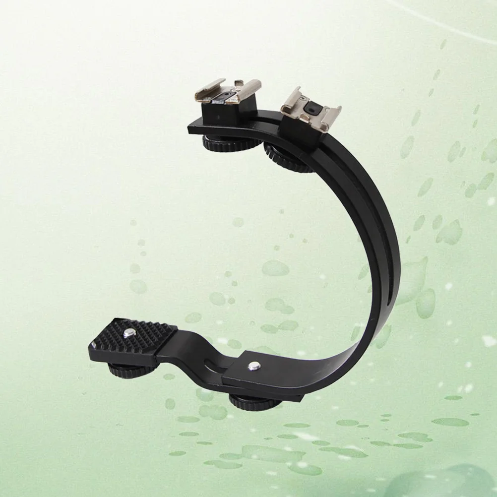 

Flash Bracket C-Shaped Adjustable Mount For Dslr Camera Video Light Side Lcd Panel Photography Rig Support Storage Holder