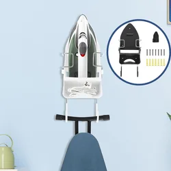 Ironing Board Holder Wall Mount Electric Iron Rack Space Saving Iron Board Hanger with Dual Hooks Laundry Rooms Accessories