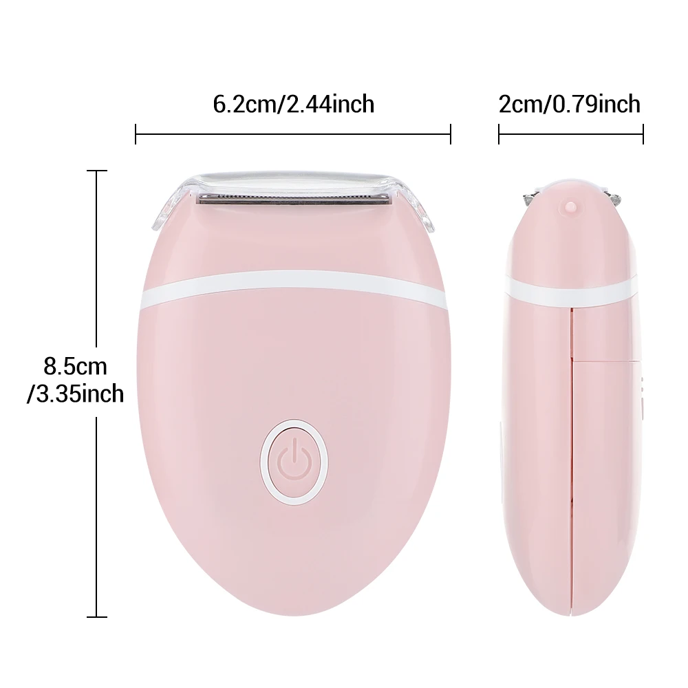 Electric Mini Razor Hair Remover for Ladies Painless Bikini Trimmer Safe Shaver for Leg Arm Armpit Intimate Area Female Epilator image 5